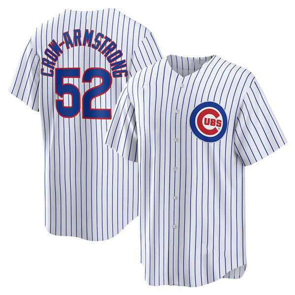 Chicago Cubs #52 Pete Crow-Armstrong White Fedasgoge 2024 Cool Base Stitched Jersey