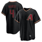 Arizona Diamondbacks #4 Ketel Marte Player Black Fedasgoge Limited Home Stitched Jerseys