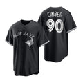 Toronto Blue Jays #90 Adam Cimber Black White Fedasgoge Collection Jersey