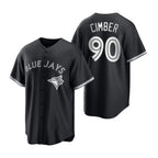 Toronto Blue Jays #90 Adam Cimber Black White Fedasgoge Collection Jersey