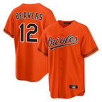 Baltimore Orioles #12 Dylan Beavers Player Orange Fedasgoge Home Game Stitched Jerseys