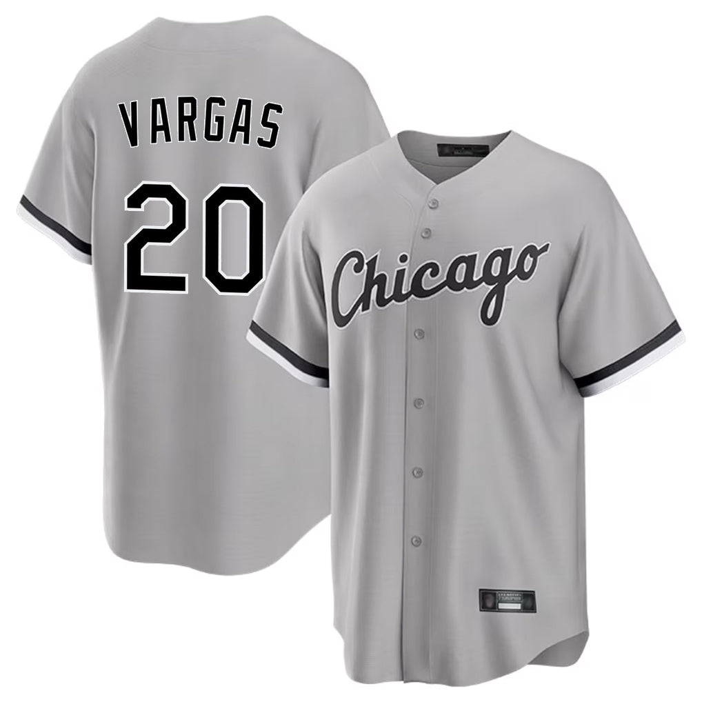Chicago White Sox #20 Miguel Vargas Player Gray Fedasgoge Home Game Stitched Jerseys
