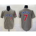 Chicago Cubs #7 Dansby Swanson Gray Fedasgoge Limited Stitched Jersey
