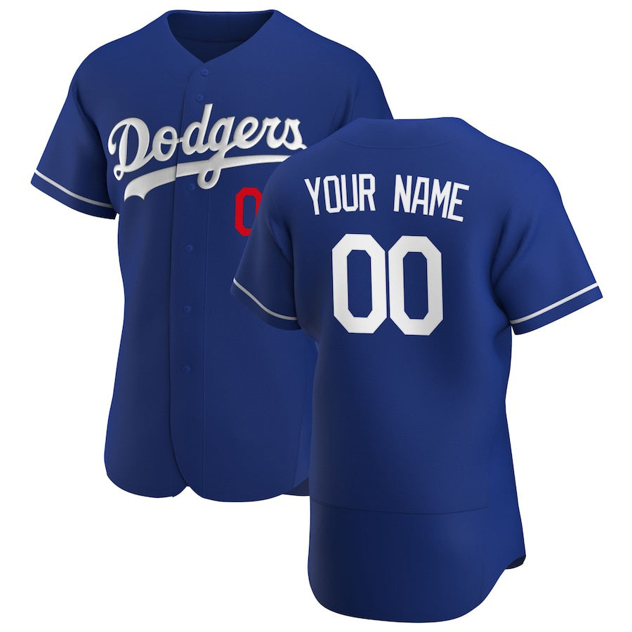 Custom Los Angeles Dodgers Royal Fedasgoge Alternate 2020 Authentic Player Jersey