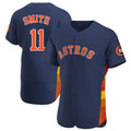 Houston Astros #11 Cam Smith Player Navy Fedasgoge Home Limited Elite Stitched Jerseys
