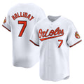 Baltimore Orioles #7 Jackson Holliday White Fedasgoge Home Limited Player Jersey