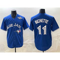 Toronto Blue Jays #11 Bo Bichette Royal Fedasgoge 2025 World Series Cool Base Stitched Jersey