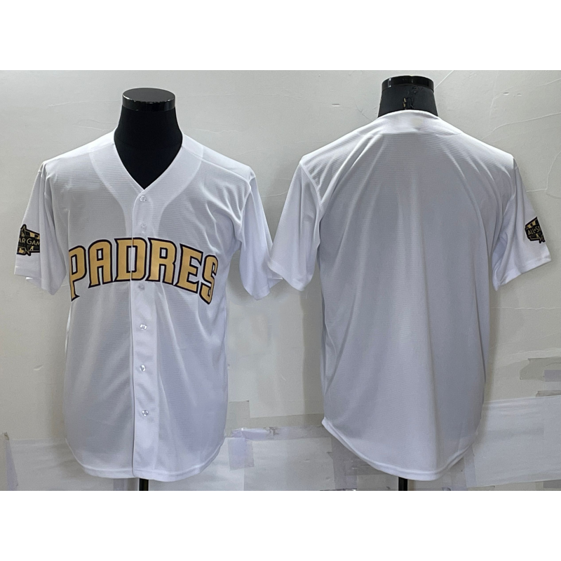San Diego Padres Blank White Fedasgoge 2022 All Star Stitched Cool Base Jersey