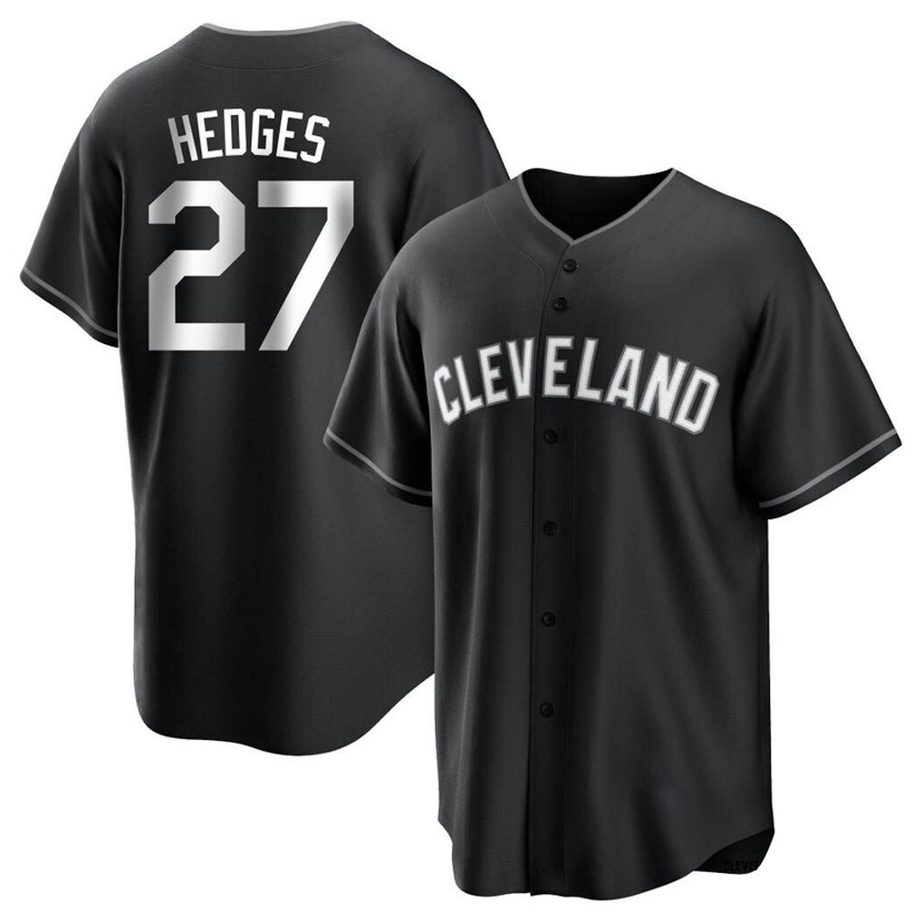 Cleveland Guardians #27 Austin Hedges Player Black Fedasgoge Home Game Stitched Jerseys