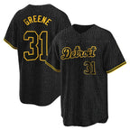 Detroit Tigers #31 Riley Greene Player Black Fedasgoge Snake Skin City Home Game Stitched Jerseys