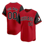 Custom Chicago White Sox Active Player Red Black Fedasgoge 2025 City Connect Limited Stitched Jersey