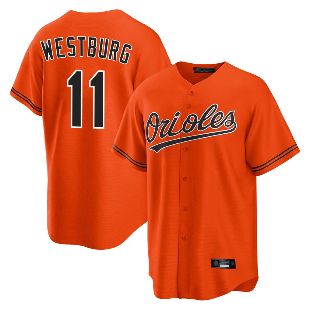 Baltimore Orioles #11 Jordan Westburg Player Orange Fedasgoge Home Game Stitched Jerseys