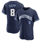 Chicago Cubs #8 Ian Happ Player Navy Fedasgoge City Connect Limited Elite Home Stitched Jerseys