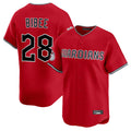 Cleveland Guardians #28 Tanner Bibee Player Red Fedasgoge Limited Home Stitched Jerseys