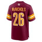 W.Commanders #26 Jeremy McNichols Burgundy Fedasgoge Game Jersey