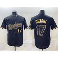 Los Angeles Dodgers #17 Shohei Ohtani Black Gold Fedasgoge Limited Stitched Jersey
