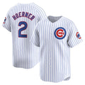 Chicago Cubs #2 Nico Hoerner White Fedasgoge Home Limited Player Jersey