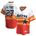 Houston Astros #27 Jose Altuve Player Rainbow Cooperstown Collection Fedasgoge T-shirt Stitched Jerseys