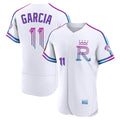 Kansas City Royals #11 Maikel Garcia Player White Fedasgoge 2026 City Connect Limited Elite Home Stitched Jerseys