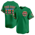 Custom Chicago Cubs Mexico Vapor Premier Limited Jersey ¨C Green Fedasgoge
