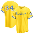 Boston Red Sox #34 David Ortiz Gold Fedasgoge Retired Player City Connect Replica Jersey