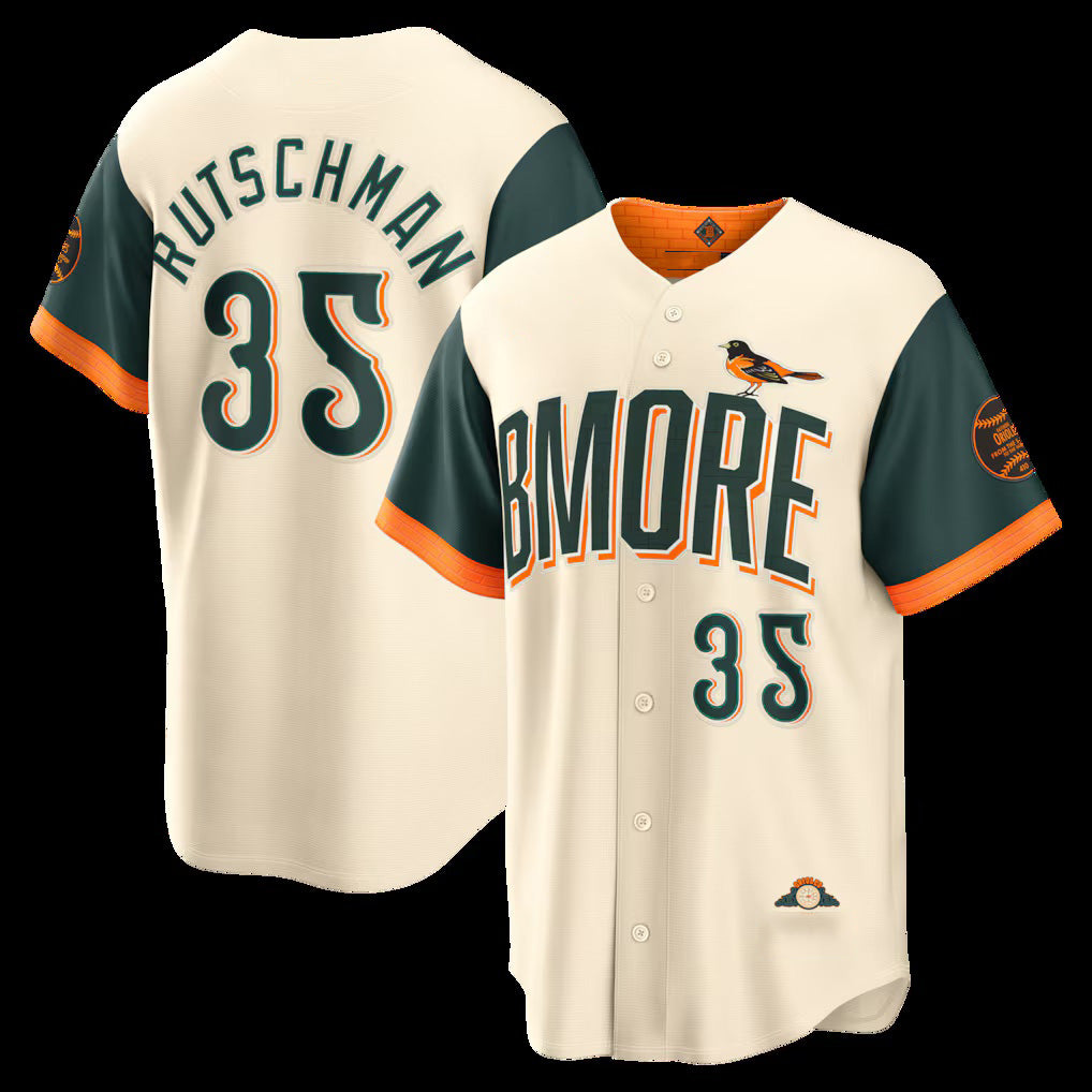 Baltimore Orioles #35 Adley Rutschman Natural Fedasgoge 2026 City Connect Stadium Jersey