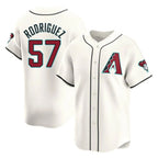 Arizona Diamondbacks #57 Eduardo Rodriguez Player Cream Fedasgoge Limited Home Game Stitched Jerseys