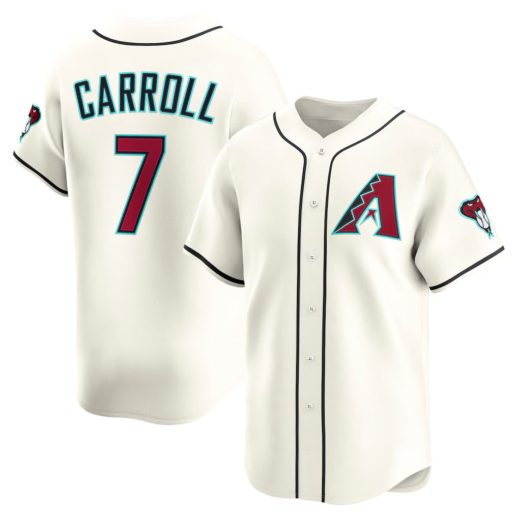 Arizona Diamondbacks #7 Corbin Carroll Cream Fedasgoge Home Limited Player Jersey
