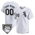 Custom Chicago White Sox 2024 Spring Training Patch Vapor Premier Limited Jersey ¨C White Fedasgoge