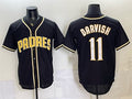San Diego Padres #11 Yu Darvish 2026 Fashion Replica Black Fedasgoge Out Stitched Jersey