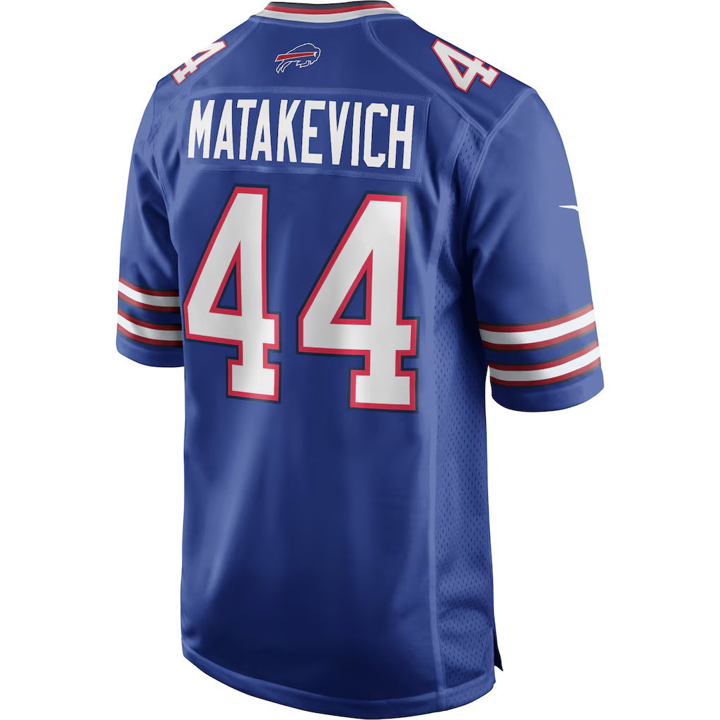 B.Bills #44 Tyler Matakevich Royal Fedasgoge Game Player Jersey