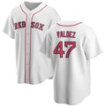 Boston Red Sox #47 Enmanuel Valdez White Fedasgoge Cool Base Stitched Jersey