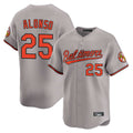 Baltimore Orioles #25 Pete Alonso Player Gray Fedasgoge Limited Home Game Stitched Jerseys