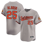 Baltimore Orioles #25 Pete Alonso Player Gray Fedasgoge Limited Home Game Stitched Jerseys