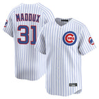 Chicago Cubs #31 Greg Maddux Player White Fedasgoge Limited Home Game Stitched Jerseys