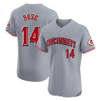 Cincinnati Reds #14 Pete Rose Player Gray Fedasgoge Limited Elite Home Stitched Jerseys