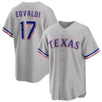 Texas Rangers #17 Nathan Eovaldi Gray Fedasgoge Cool Base Stitched Jersey