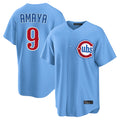 Chicago Cubs #9 Miguel Amaya Player Light Blue Fedasgoge Home Game Stitched Jerseys