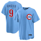 Chicago Cubs #9 Miguel Amaya Player Light Blue Fedasgoge Home Game Stitched Jerseys
