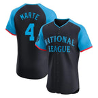 Arizona Diamondbacks #4 Ketel Marte Player Black Fedasgoge National League All-Star Limited Elite Home Game Stitched Jerseys
