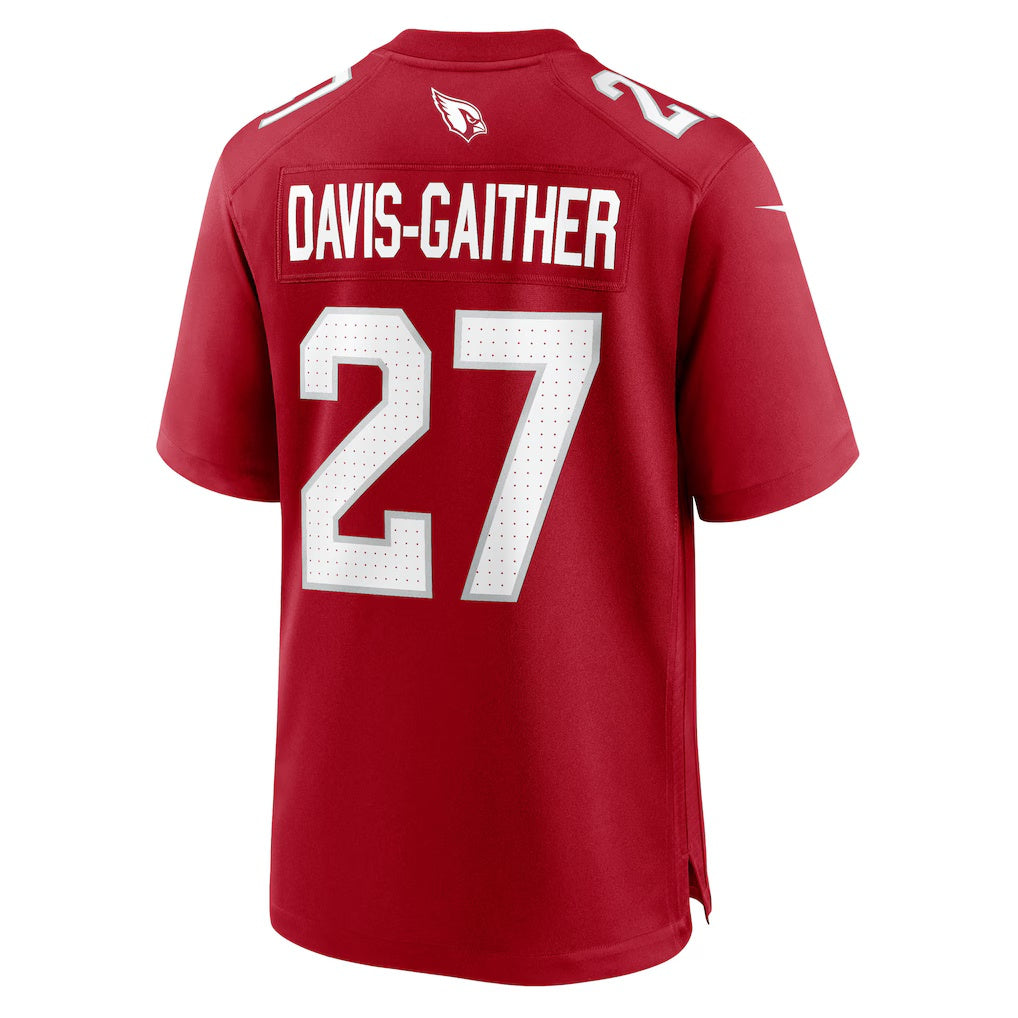 A.Cardinals #27 Akeem Davis-Gaither Cardinal Fedasgoge Team Game Jersey