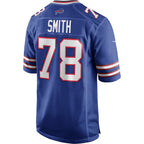 B.Bills #78 Bruce Smith Royal Fedasgoge Game Retired Player Jersey