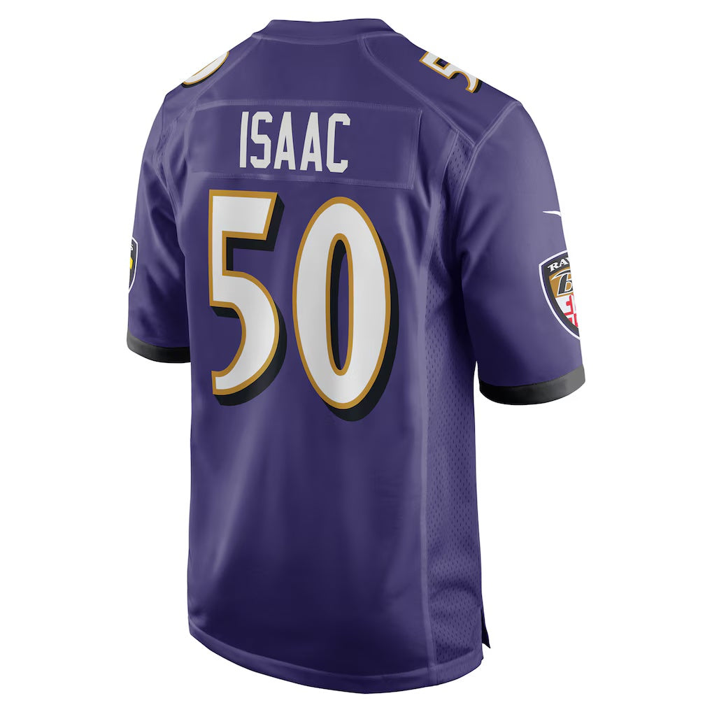 B.Ravens #50 Adisa Isaac Purple Fedasgoge Team Game Jersey
