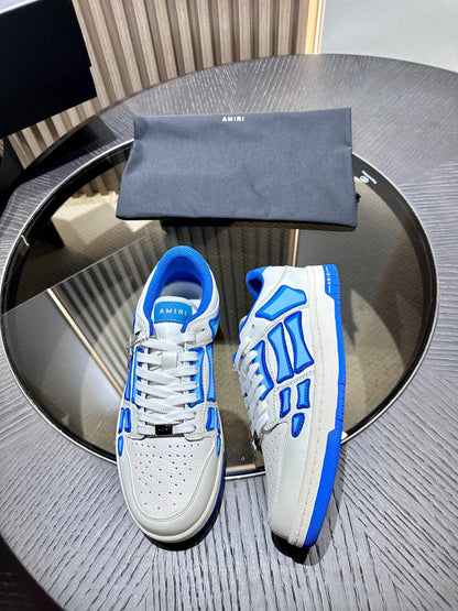 Amiri Leather Low-Top Fashion Sneakers - Casual Sports Shoes