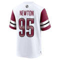 W.Commanders #95 Jer'Zhan Newton White Fedasgoge Game Jersey
