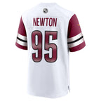 W.Commanders #95 Jer'Zhan Newton White Fedasgoge Game Jersey