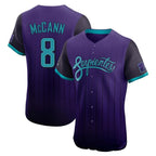 Arizona Diamondbacks #8 James McCann Player Purple Fedasgoge City Connect Limited Elite Home Game Stitched Jerseys