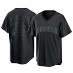 Los Angeles Angels #25 Travis d'Arnaud Player Black Fedasgoge Pitch Fashion T-shirt Stitched Jerseys