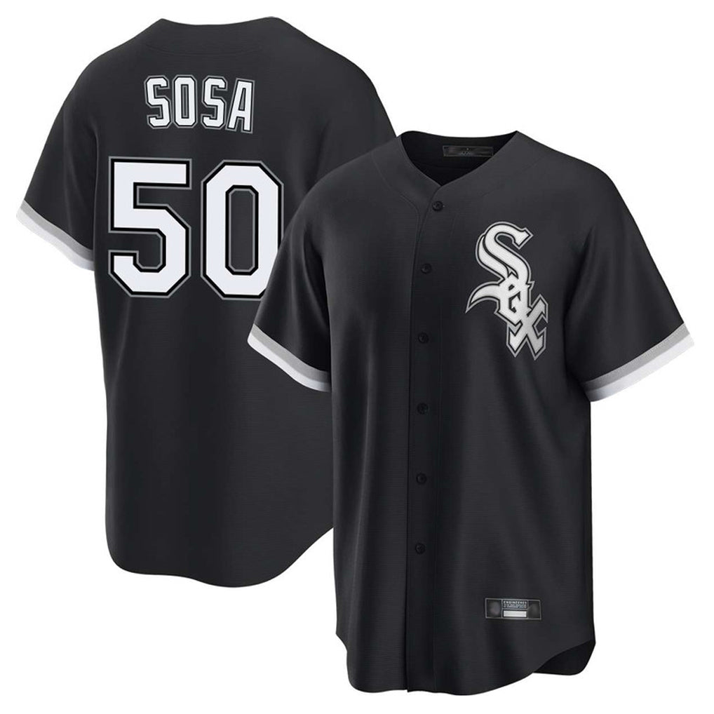 Chicago White Sox #50 Lenyn Sosa Player Black Fedasgoge Home Game Stitched Jerseys