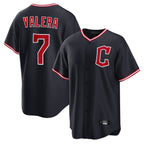 Cleveland Guardians #7 George Valera Player Navy Fedasgoge Home Game Stitched Jerseys